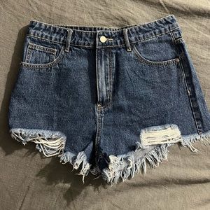 NWOT Denim Smiley Shorts